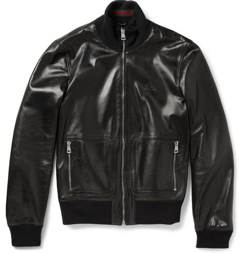 gucci leather jacket men's|dark Gucci jackets for men.